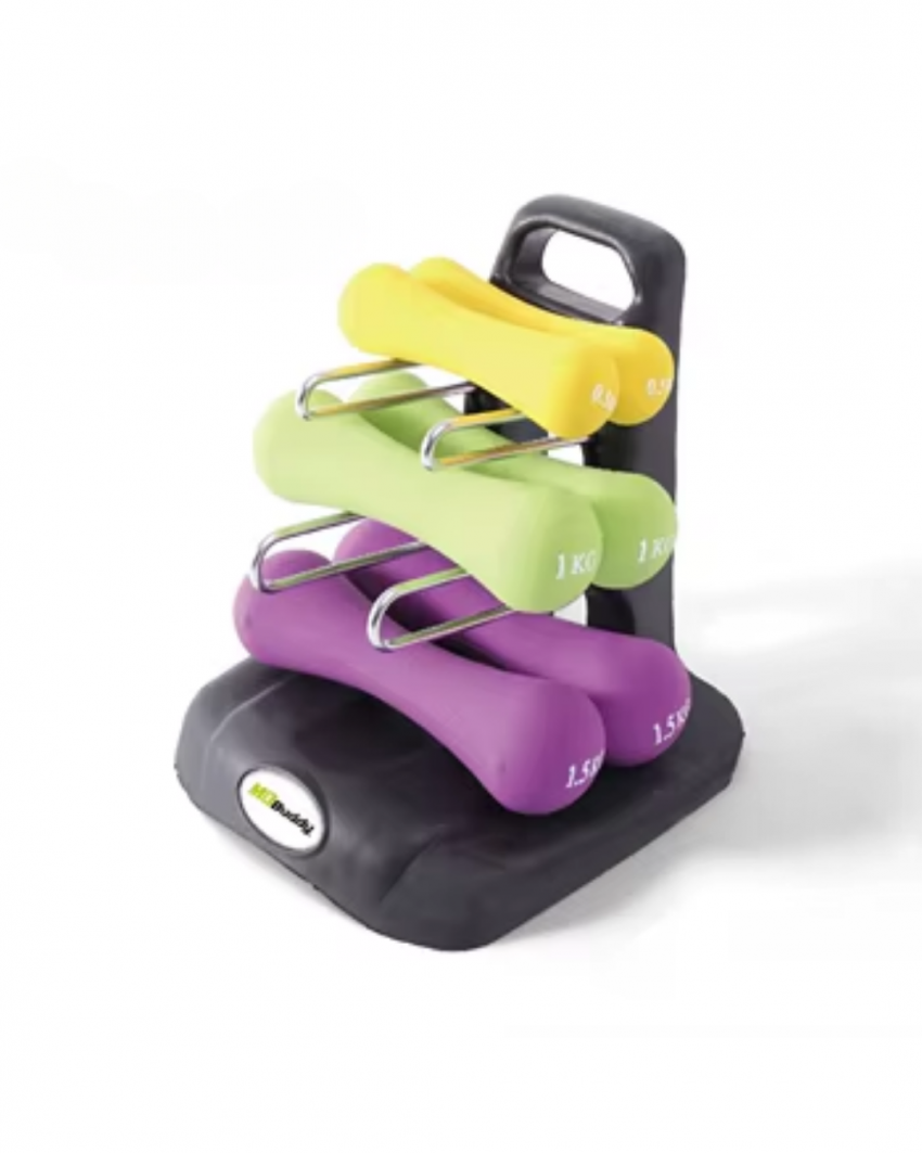 Life-Sport Neoprene/Vinyl Dumbbell set - 6kg